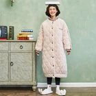 100%polyester fiber sweet pink color best quality plus size women sleepwear