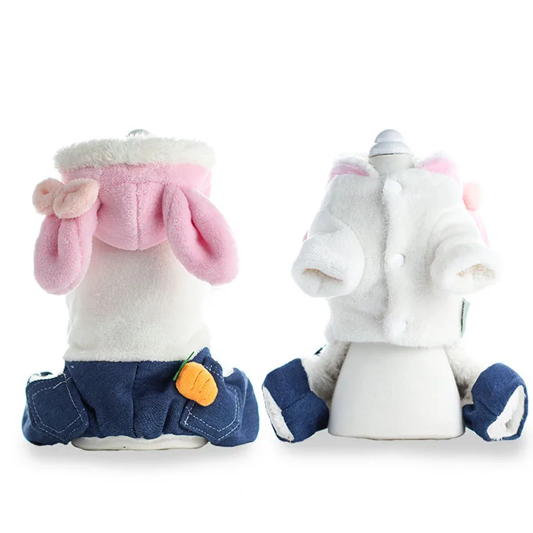 Warm Small Dog Pajamas Coats for Puppy Cute Rabbit Design Pet Jumpsuit dogs clothes for winter
Warm Small Dog Pajamas Coats for Puppy Cute Rabbit Design Pet Jumpsuit dogs clothes for winter
