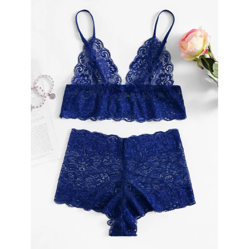 Women Sexy Lace Transparent Erotic Lingerie Set Wireless Bra + Thong Underwear Suit Exotic Apparel
Women Sexy Lace Transparent Erotic Lingerie Set Wireless Bra + Thong Underwear Suit Exotic Apparel