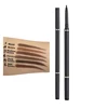 Double ended long lasting slim retracteble eyebrow pencil with brush