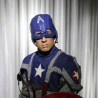 Custom Design Silicone Figure Captain American Simulated Wax Figure Sculpture
