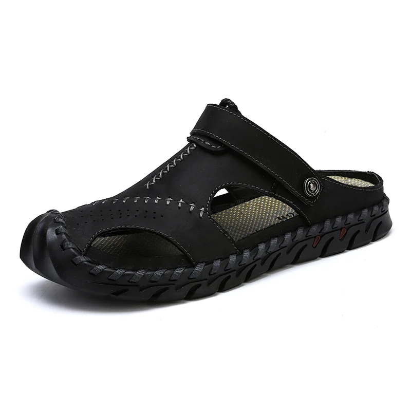 YT shoes High quality large size beach men's shoes breathable slippers fashion sandals for men, Black
YT shoes High quality large size beach men's shoes breathable slippers fashion sandals for men, Black