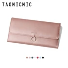 Custom logo Embossed PU Leather Long Female Wallet For Women Ladies, Girls, Student