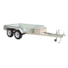 8x5 Tandem axle fully welded tandem axle box trailer with mesh cage