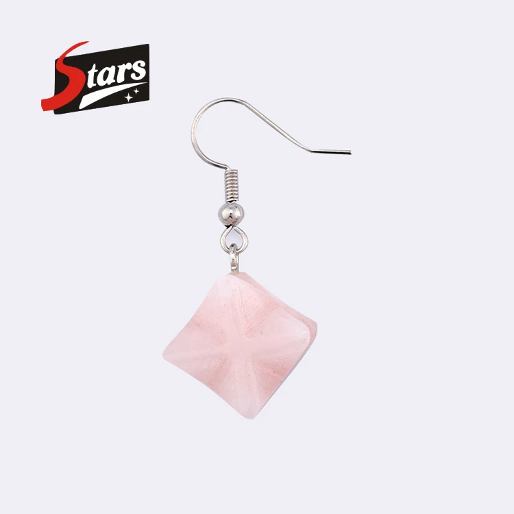 Wholesale Star Pink Quartz Crystal Stone Dangle Silver Hook Ear Ring Set For Women, As the picture
Wholesale Star Pink Quartz Crystal Stone Dangle Silver Hook Ear Ring Set For Women, As the picture