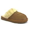 2019 new cow leather suede winter slippers indoor