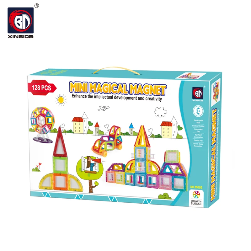128 piece magnetic block set