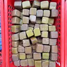 Hot-selling Natural Brown Wood Square Quartz Crystal Tumbled For Decoration