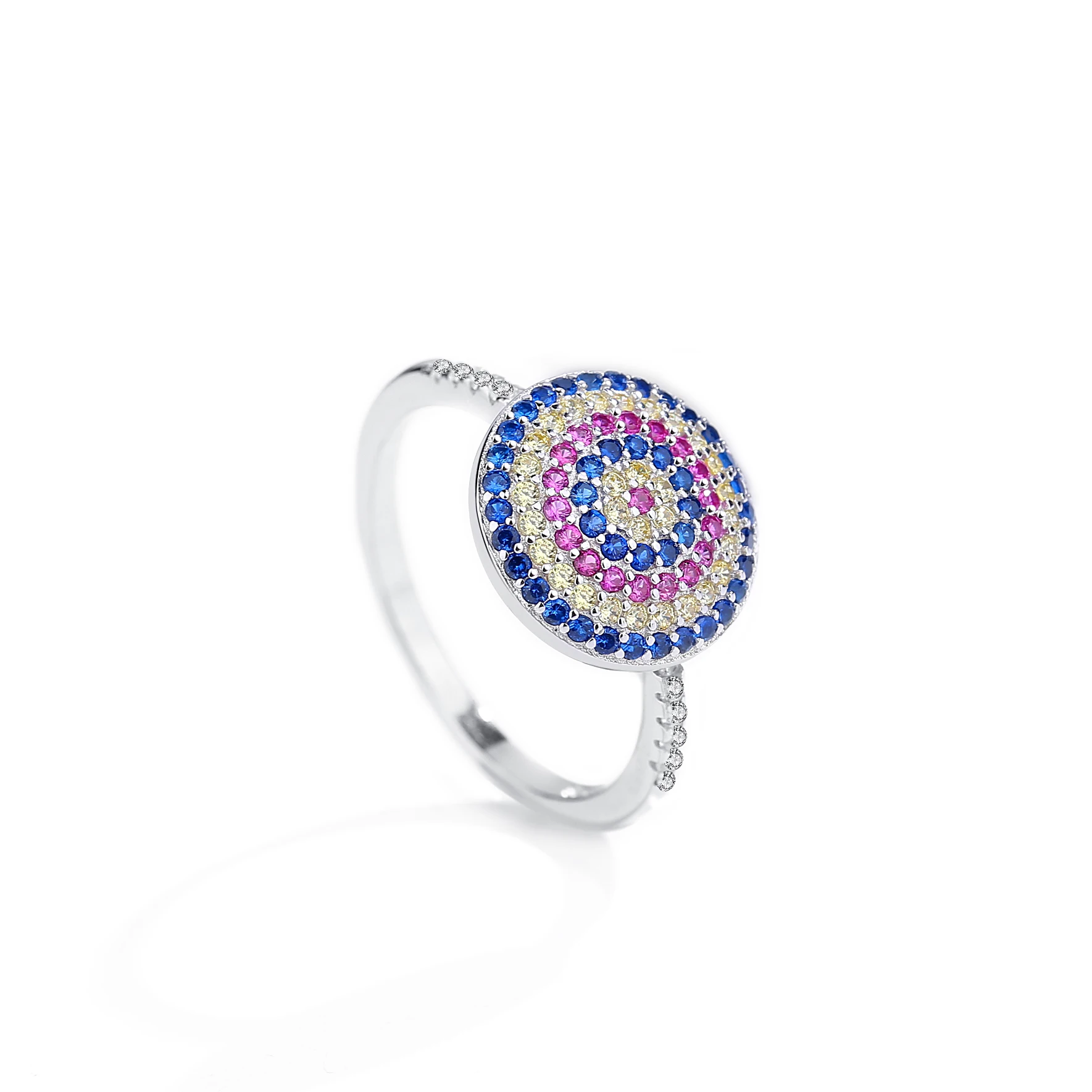 Classic 925 Sterling Silver Ring Cubic Zirconia Shining Blue Lucky Eye Ring For Woman Silver Fashion Jewelry Gift, Silvery
Classic 925 Sterling Silver Ring Cubic Zirconia Shining Blue Lucky Eye Ring For Woman Silver Fashion Jewelry Gift, Silvery