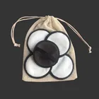 Free Sample Available Organic Reusable Round Cosmetic Facial Cotton Pads
