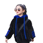 Children's warm clothes velvet hooded sweater 2019 autumn and winter fur thickening new fashion girls hoodies