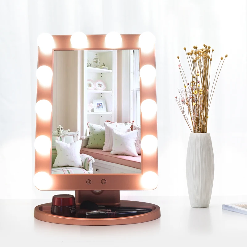Lighted Makeup Mirror Cosmetic Mirror Hollywood Light Up Vanity Mirror For Bedroom, Customized color
Lighted Makeup Mirror Cosmetic Mirror Hollywood Light Up Vanity Mirror For Bedroom, Customized color