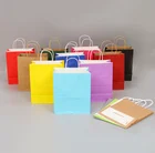 high quality factory price Custom size accept print bag Kraft Paper shopping Bags