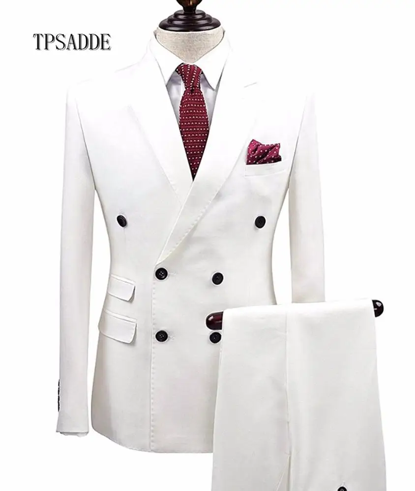 White 2 Piece Double Breasted Slim Fit Wedding Picture Men Suit WF634, White as picture
White 2 Piece Double Breasted Slim Fit Wedding Picture Men Suit WF634, White as picture