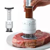 Stainless Steel Meat Marinade Injector Barbecue Seasoning Injectors Meat Tenderizer Kitchen Gadgets BBQ Cooking Tools