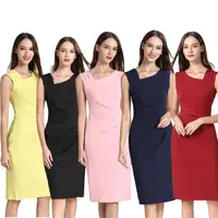 2019 New Design Women Fashion Office Wear Sleeveless Dress Ladies Casual Midi Dresses
2019 New Design Women Fashion Office Wear Sleeveless Dress Ladies Casual Midi Dresses