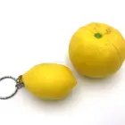 Orange/Lemon shaped stress ball pu foam stress toy pu foam stress relief toys keychains