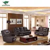 Custom Italy modern recliner sofa set genuine leather sale