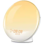 Amazon Hot Selling Smart Sunrise Simulateion Alarm Clock Digital Clock Wake Up Light Bedside Table Clock