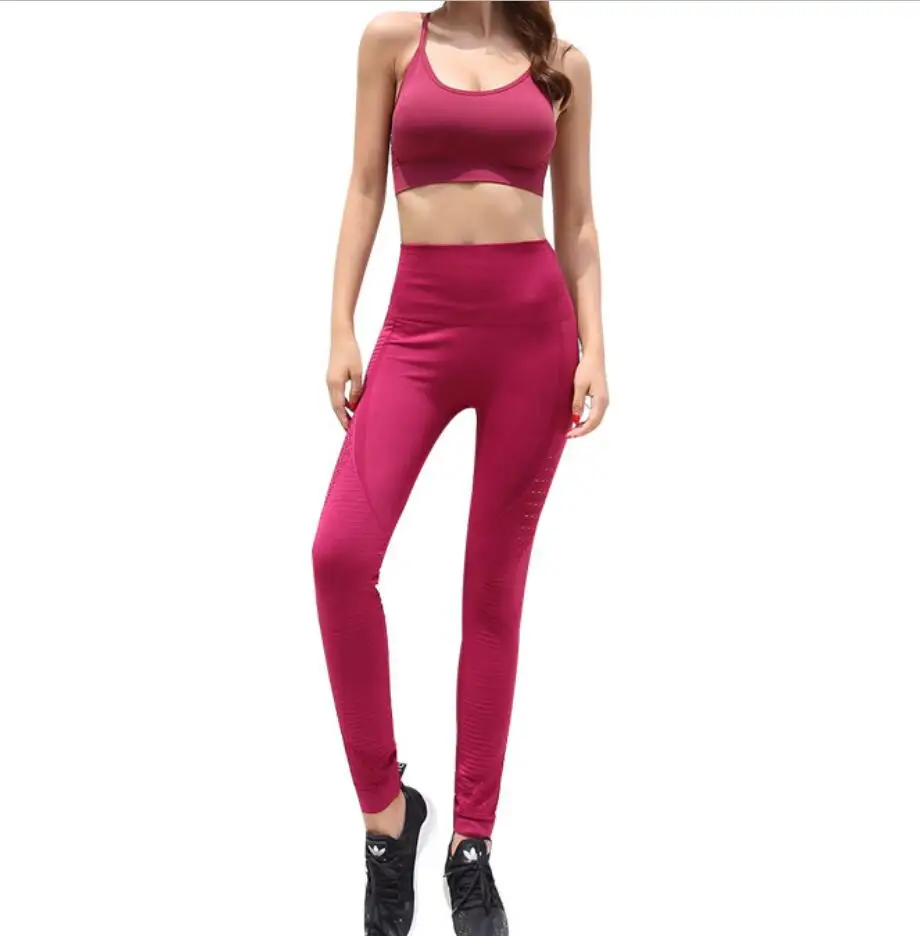 2019 Multi-Colors Hot Selling High-Elastic Slim Fitness Suit Seamless Leggings with Bra Set, Black;navy green;red wine;grey
2019 Multi-Colors Hot Selling High-Elastic Slim Fitness Suit Seamless Leggings with Bra Set, Black;navy green;red wine;grey