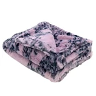 Queen Size Comforter Large Throw Mink Bedspread Faux Fur Sherpa Blanket