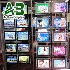 12v real estate display led frame cinematic tracing light box for Real Estate Agent Hanging LED Window Display