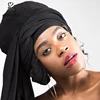 Wholesale Custom African Plain Color Knitted Fabric Jersey Head Wrap Women Scarf