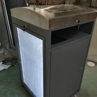 SOLAR BIN SMART TRASH CAN ENCLOSURE ADVERTISING LIGHT BOX TRASH BIN WITH LED LIGHTS