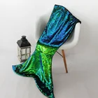 Hot Sale Multiple Colour Sequin Mermaid Tail Blanket for kids