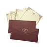 Hot sale custom size fancy paper made envelope printing with hot foil stamping
