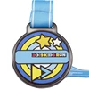 Factory promotion children marathon sports aluminum alloy medal with ribbon