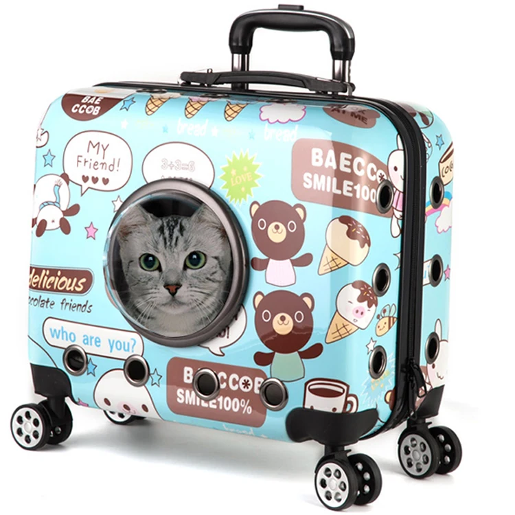 High quality breathable carry rolling case capsule astronaut travel luggage suitcase bag trolley dog cat carrier with wheels
High quality breathable carry rolling case capsule astronaut travel luggage suitcase bag trolley dog cat carrier with wheels