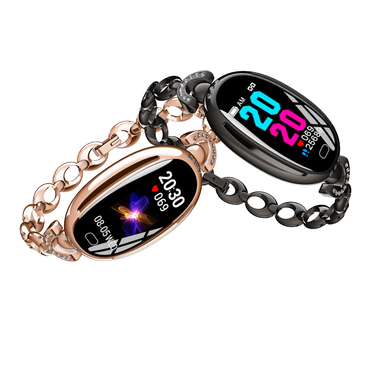 E68 fashion Blood Pressure luxury stainless steel smart watch women wrist bracelet vibrating heart rate Monitor
E68 fashion Blood Pressure luxury stainless steel smart watch women wrist bracelet vibrating heart rate Monitor