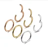 18G Nose Ear Septum Rings Hinged Seamless Segment Rings Surgical 316L Stainless Steel Body Piercings Rings