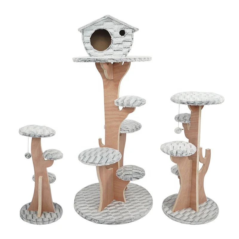 Wholesale Luxury Climber Tree House Kitty Rest Tower Cat Diving Platform Condo Wood Cat Tree, Grey
Wholesale Luxury Climber Tree House Kitty Rest Tower Cat Diving Platform Condo Wood Cat Tree, Grey