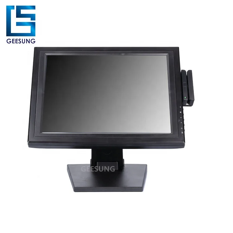 Factory Cheap 15 Inch Pos Monitor Touch Screen with Metal stand TM-1501, Black color
Factory Cheap 15 Inch Pos Monitor Touch Screen with Metal stand TM-1501, Black color