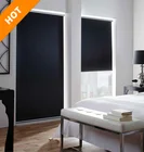 China manufacturer silvery coated blackout roller blinds