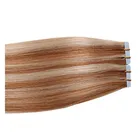 Human remy balayage tape in hair extensions