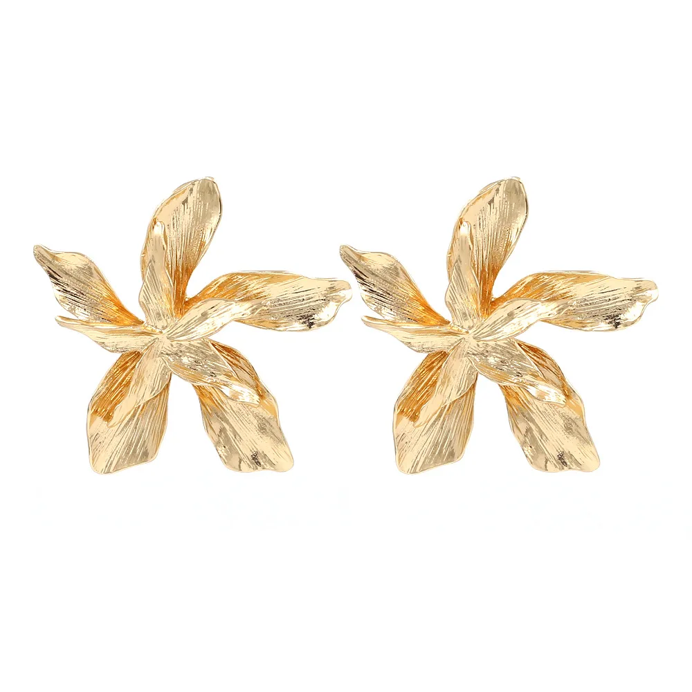 Fashion New ZA Simple Gold Statement Earrings Vintage Charm Metal Flower Big Stud Earrings (KER303), Same as the picture
Fashion New ZA Simple Gold Statement Earrings Vintage Charm Metal Flower Big Stud Earrings (KER303), Same as the picture