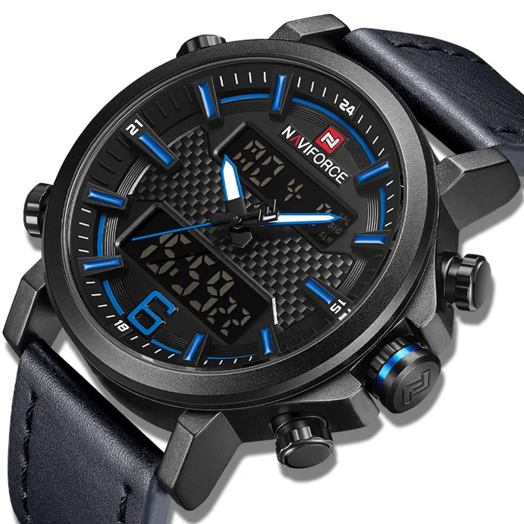 Naviforce 9135 Fashion Luxury Brand waterproof wristwatch mens army sport armed military navy force watch Double Display, 6 color
Naviforce 9135 Fashion Luxury Brand waterproof wristwatch mens army sport armed military navy force watch Double Display, 6 color
