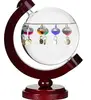 Floating glass thermometer galileo temperature wooden frame galileo thermometer