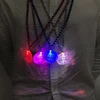 Halloween Led gift products led pin badge with necklace for party