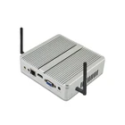OEM x86 fanless mini industrial portable desktop pc 12v core i5 case with pci express slot low cost mini computer