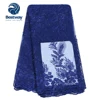 Bestway Lace Wholesale Royal blue French with beads and stones Net Lace Nigerian Lace Dress fabric for lady FL0457