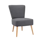 Woven Chair Fabric Chair Woven Fabric Side Accent Chair With KD Wooden Legs