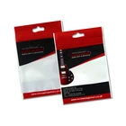 Custom high quality cheap resealable zip lock plastic garment bag with hang hole