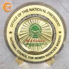 best selling customized brass etched high quality decoration souvenir metal award plaque plate