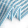 100% polyester blue-white stripe printed two tone 80D twill fabric for blouse dress gown