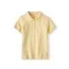 BYVAL China Manufacturer Children Clothing Custom School Uniform Kids Pique Polo Shirt Yellow Short Sleeve Interlock Polo Shirts