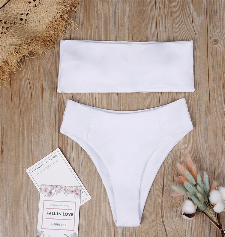 2019 Aliexpress Solid Color Two Piece Tube Top Simple Style Bikini Swimwear Bathing Suits, As picture
2019 Aliexpress Solid Color Two Piece Tube Top Simple Style Bikini Swimwear Bathing Suits, As picture